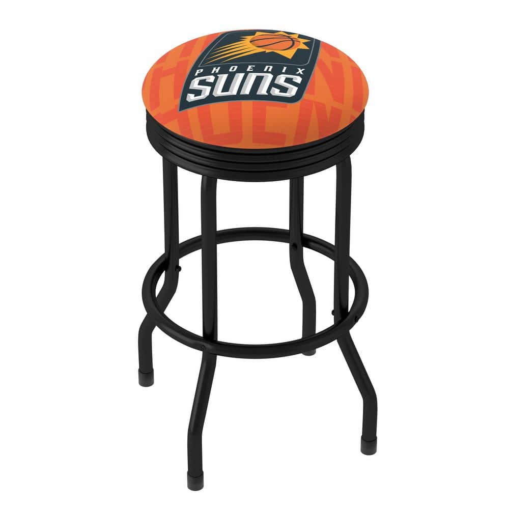 Pheonix Suns City 29 in. Orange Backless Metal Bar Stool with Vinyl Seat NBA3PS3HD The Home Depot