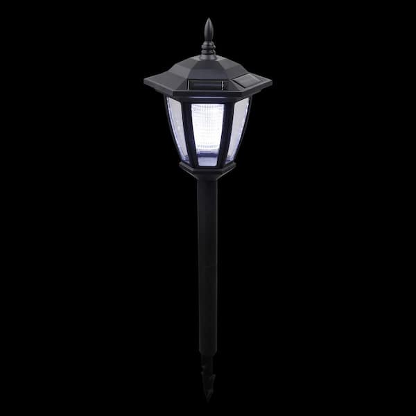 Alpine Corporation 9-in x 28-in White Plastic LED Light Outdoor Decorative  Lantern in the Outdoor Decorative Lanterns department at