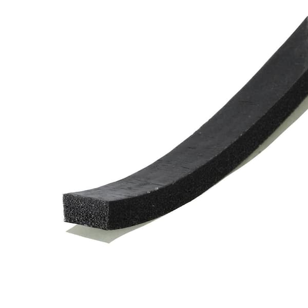 M-D Building Products 0.5 in. x 10 ft. Black Sponge Window Seal for Ex-Small Gaps Weatherstrip Roll