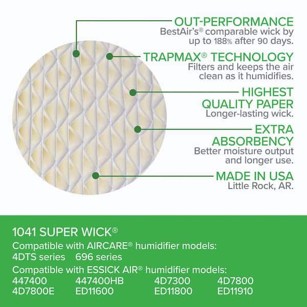 Humidifier Replacement Wick Compatible with AIRCARE 4DTS Series & 696 Series Humidifiers