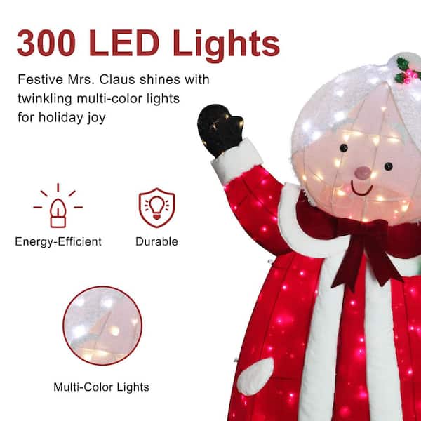 Puleo International 6' Mrs. Clause Large Outdoor Christmas Decor