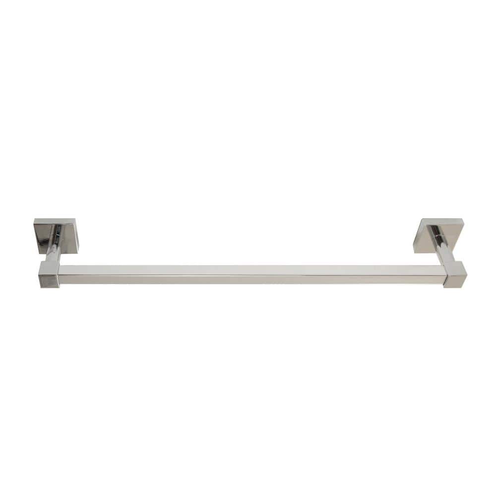 Polished Chrome 4-Piece Bathroom Accessory Kit with Towel Bar