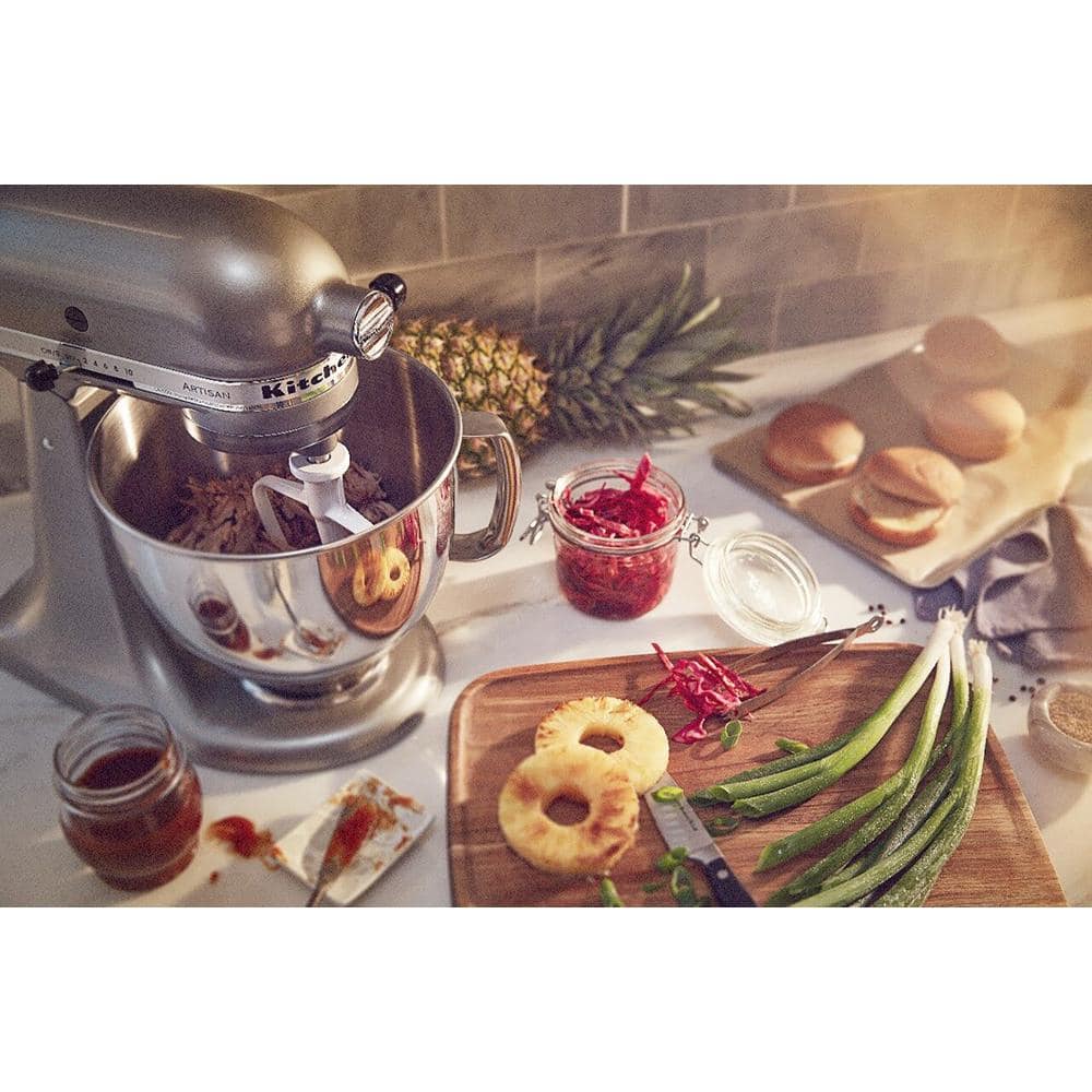 Contour Silver 5-Quart Stainless Steel Tilt-Head Stand Mixer