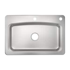 Belmar 33 in. Drop-in/Undermount Single Bowl 18-Gauge Stainless Steel Kitchen Sink