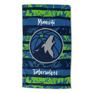 NBA Timberwolves Cotton/Polyester Blend Graphic Multicolor Pocket Beach Towel