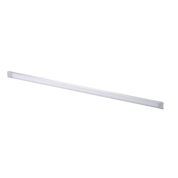 PUSH WIRE 24 in. Bar,.98 in. Plug-in or Hardwire Compatible, White & RGB Integrated LED, Silver, Under Cabinet Light Bar