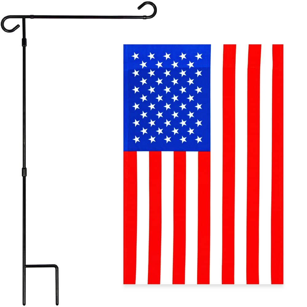 1 ft. x 1.5 ft. Polyester USA with 3 ft. Black Iron Flagpole price history on PriceWatchPro