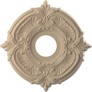 13 in. O.D. x 3-1/2 in. I.D. x 3/4 in. P Attica Thermoformed PVC Ceiling Medallion in UltraCover Satin Smokey Beige