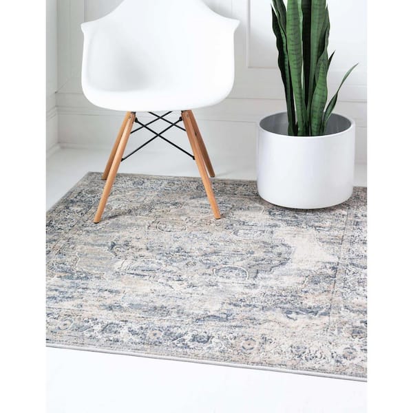 Portland Canby Ivory/Gray 8 ft. x 8 ft. Square Area Rug