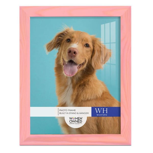 Wexford Home Woodgrain 8 in. x 10 in. Sunset Pink Picture Frame