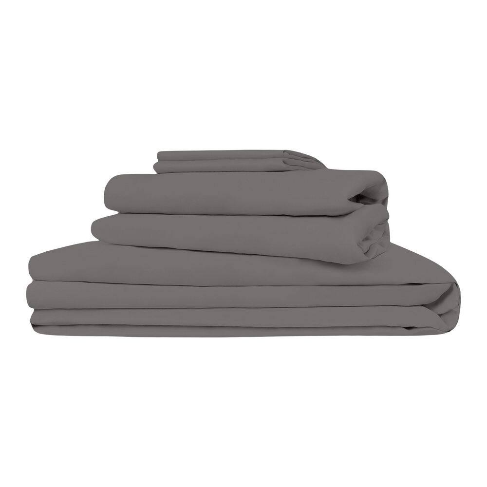 7-Piece 100% Viscose Derived from Bamboo Dark Gray Sheet Bundle Set Full, Soft, Breathable and Moisture-Wicking price history on PriceWatchPro