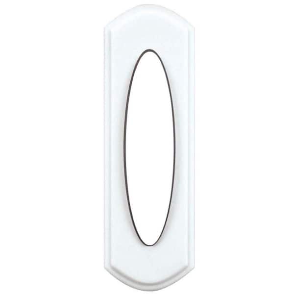 Defiant Wireless Battery Operated Doorbell Push Button, White