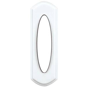 Wireless Door Bell Push Button, White