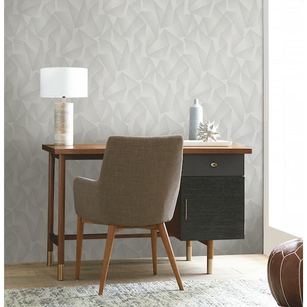 Acceleration Grey and Silver Peel and Stick Wallpaper (Covers 28.18 sq. ft.)