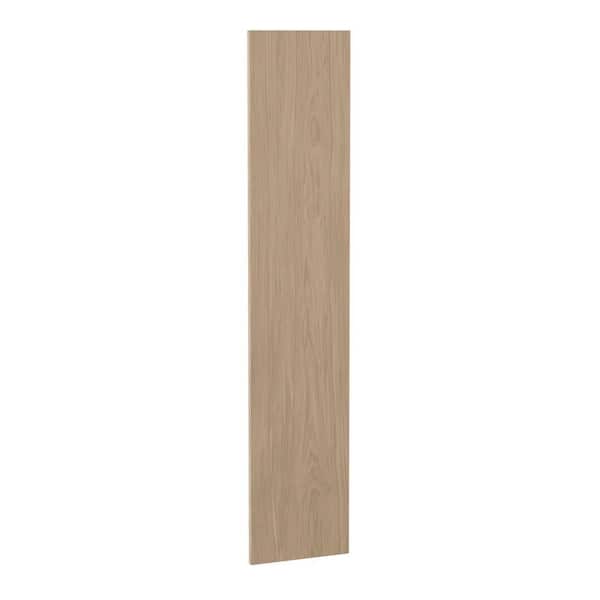 Hampton Bay Sinclair 12 in. W x 60 in. H x 0.75 in. D Universal Panel in Shaker Light Oak