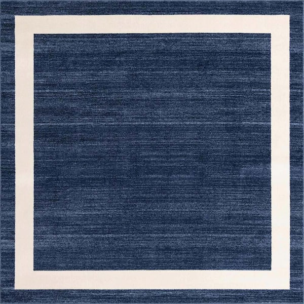 Del Mar Maria Navy Blue 8' 0 x 8' 0 Square Rug