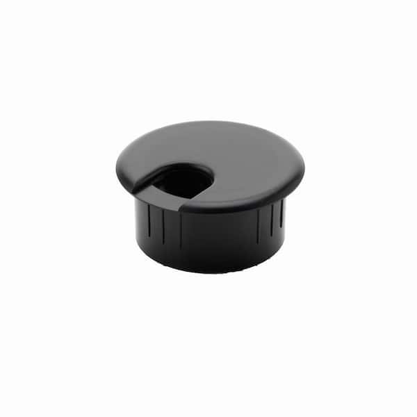 Commercial Electric 2 in. Furniture Hole Cover, Black