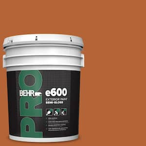 5 gal. #250D-7 Caramelized Orange Semi-Gloss Exterior Paint