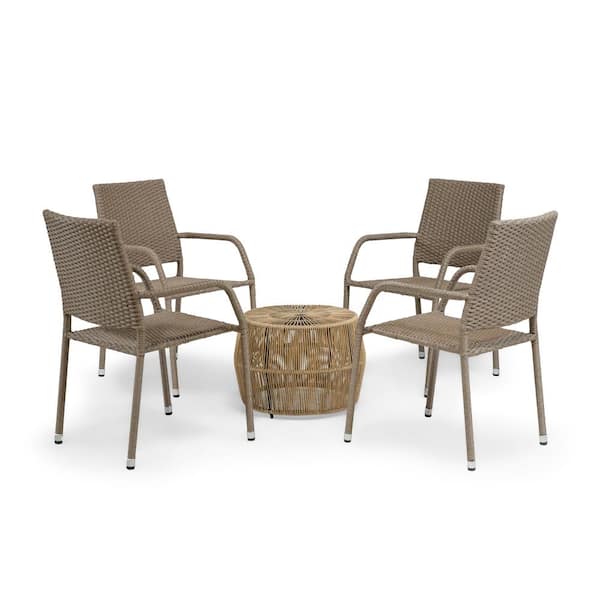 MUSE & LOUNGE Wesser 5-Piece Metal Patio Conversation Set