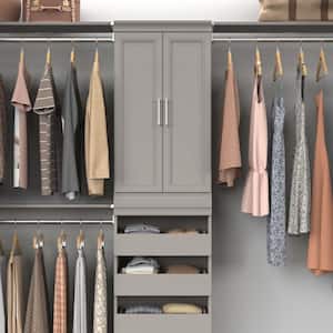 21 in. W Smoky Taupe Modular Storage Solid 2-Door Kit