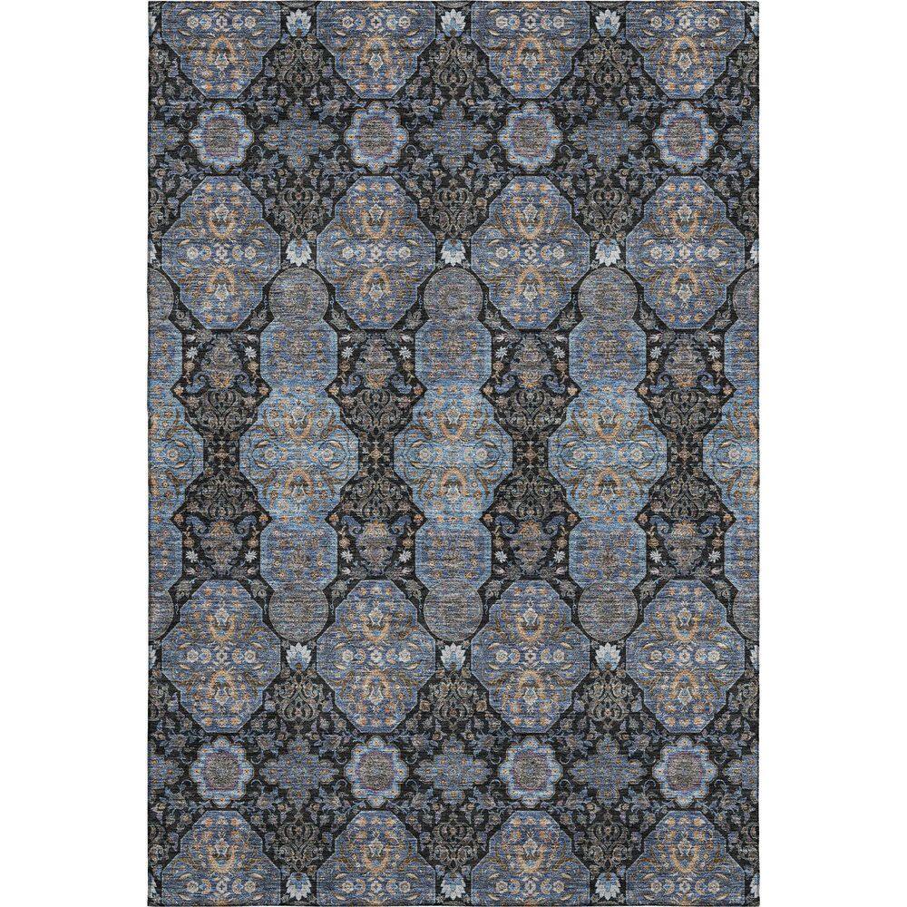 Mayfield Premium Machine Washable Abstract AMF2483 Black 5 ft. x 7 ft. 6 in. Area Rug price history on PriceWatchPro