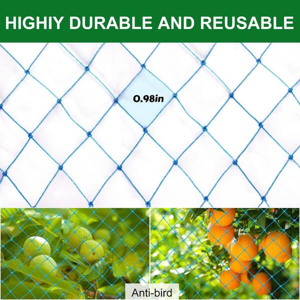 Agfabric 13ft x 20ft Green Bird Netting for Garden Protect Vegetable Plants  and Fruit Trees BN1320G - The Home Depot