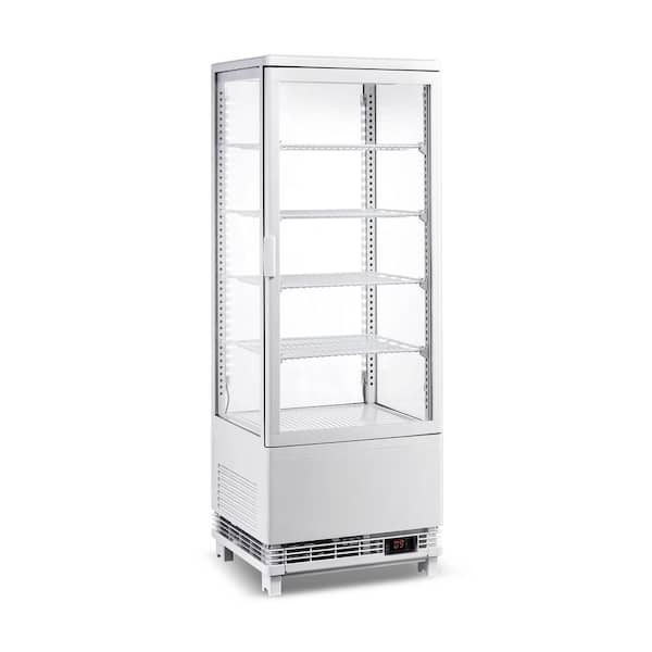 17 in. 3.5 cu. ft. Refrigerated Display Case Countertop Display Refrigerator in White