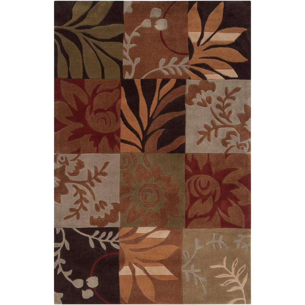 Artistic Weavers Equinox Rust and Green 9 ft. x 12 ft. Area Rug EQN4800 ...