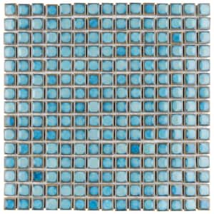 Hudson Edge Marine 12-3/8 in. x 12-3/8 in. Porcelain Mosaic Tile (10.9 sq. ft./Case)