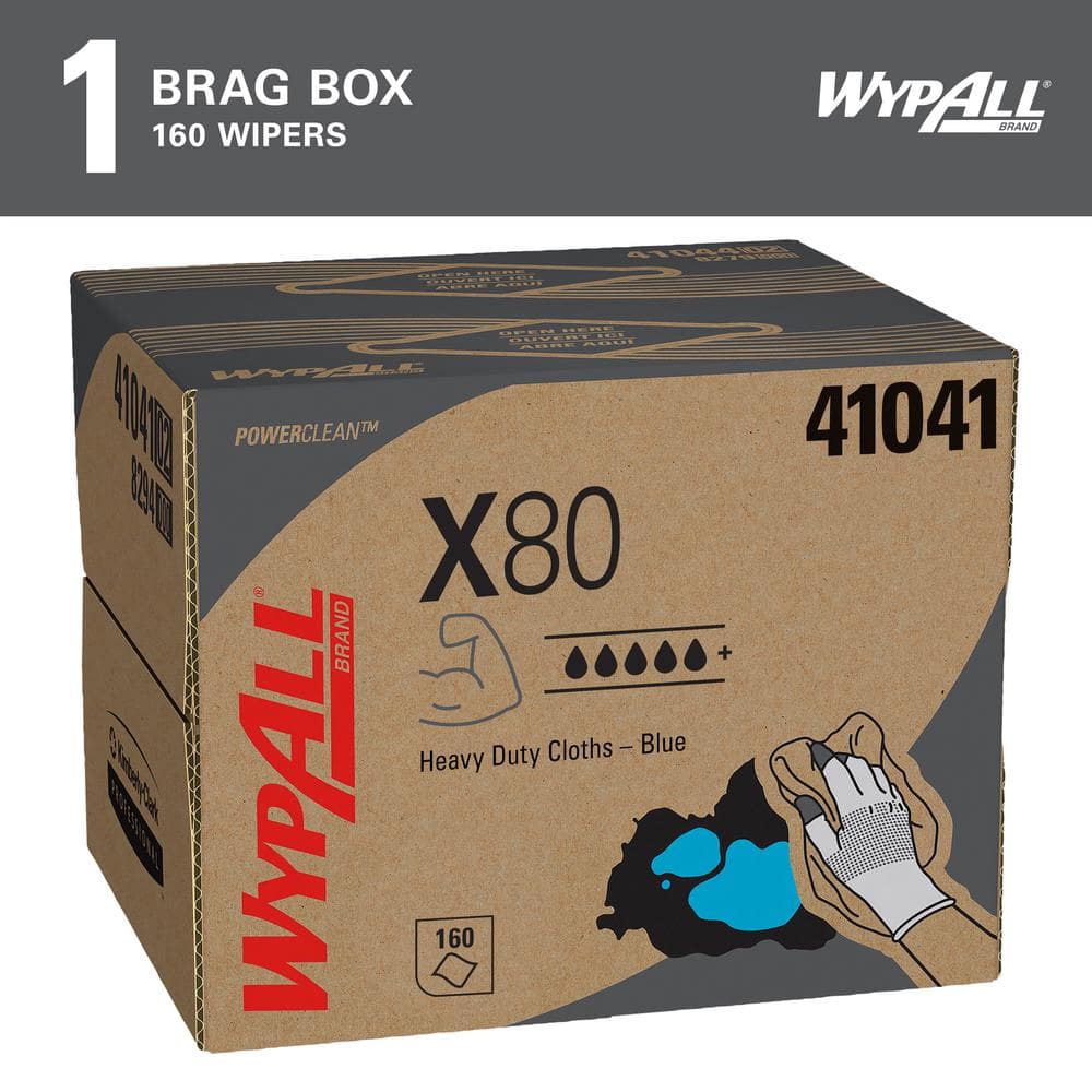 WYPALL 160-Count PowerClean X80 Heavy Duty Grease Absorbing