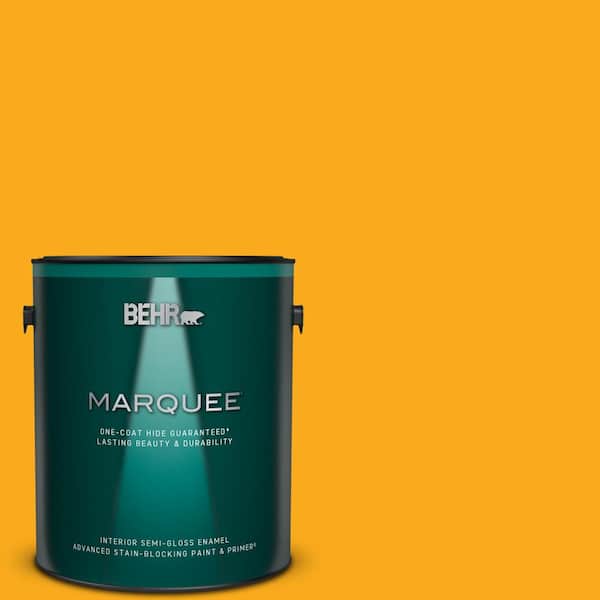 BEHR MARQUEE 1 gal. #P270-7 Sunny Side Up Semi-Gloss Enamel Interior Paint & Primer
