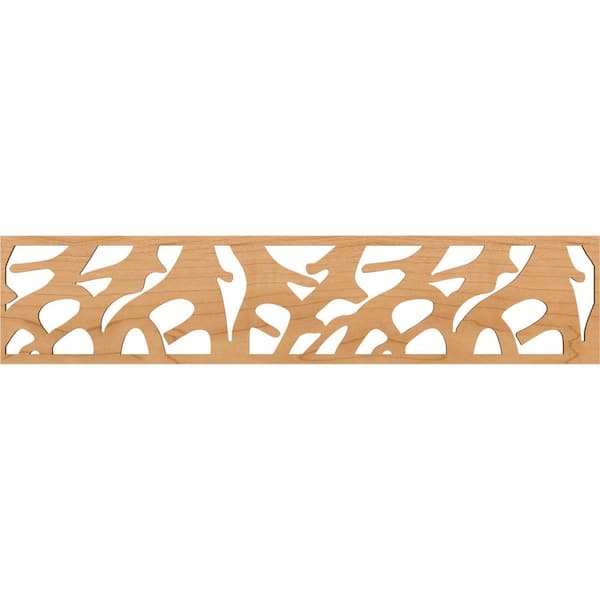 Ekena Millwork Manton Fretwork 0.25 in. D x 46.75 in. W x 10 in. L Maple Wood Panel Moulding
