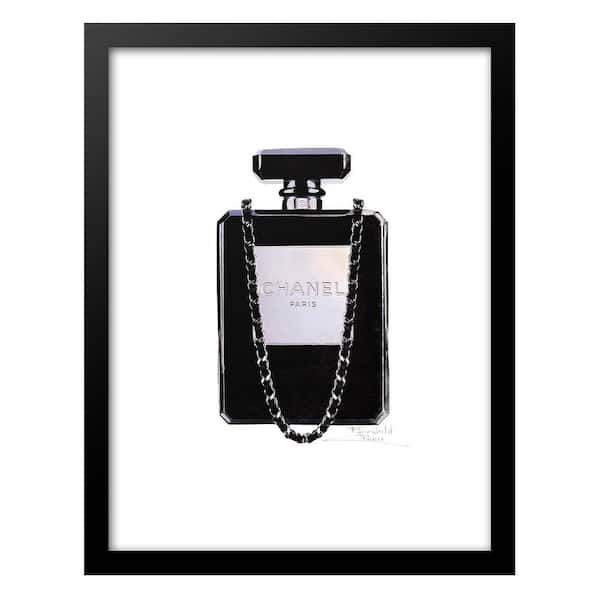 VENICE BEACH Collections Edgy Fashion Glam Perfume Bottle by Fairchild Paris Framed Graphic Print Abstract Poster Art Print 18 in. x 14 in.