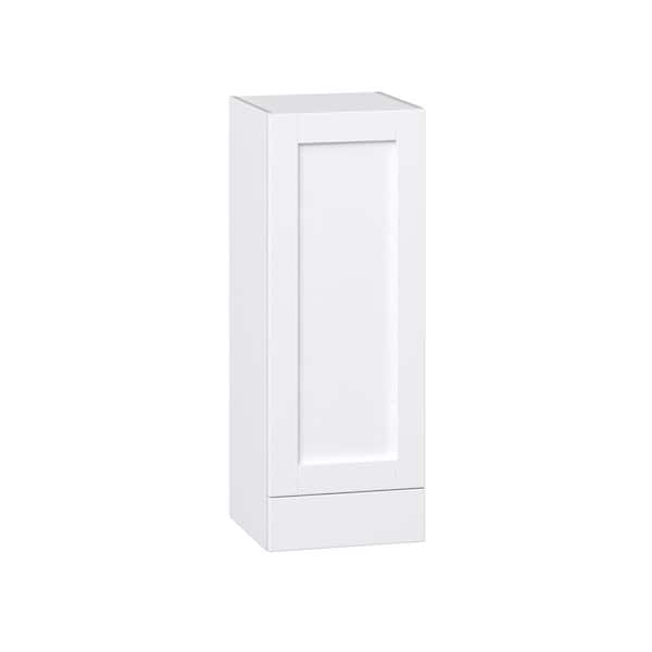 Milton 15 in. W x 14 in. D x 40 in. H Assembled Shaker Wall Kitchen Cabinet in Bright White with Drawer