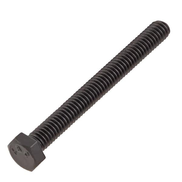 DECKMATE 5/16 in. -18 x 3 in. Black Hex Bolt