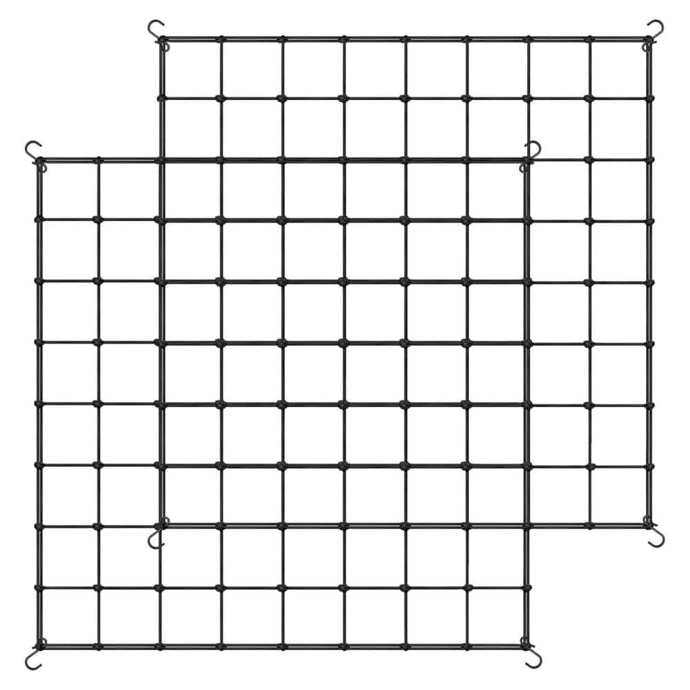 5 ft. x 5 ft. Heavy Duty Elastic Trellis Netting with Hooks for Grow Tent, Gardening, Climbing Plants, Black (2-Pack) price history on PriceWatchPro