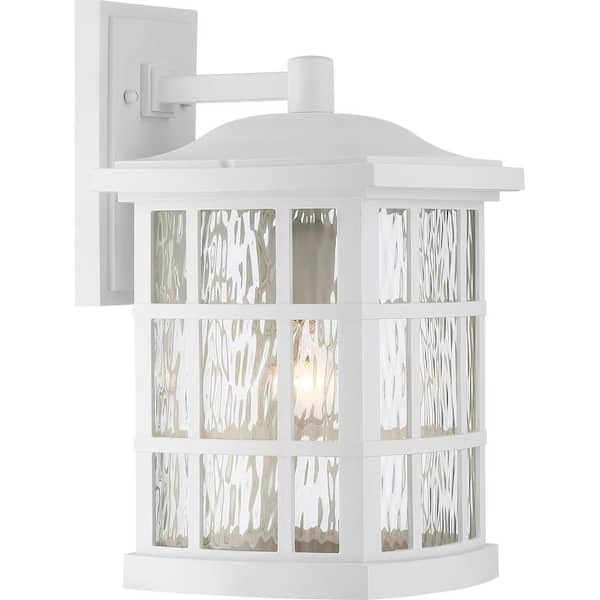 Stonington 1-Light White Outdoor Wall Lantern Sconce