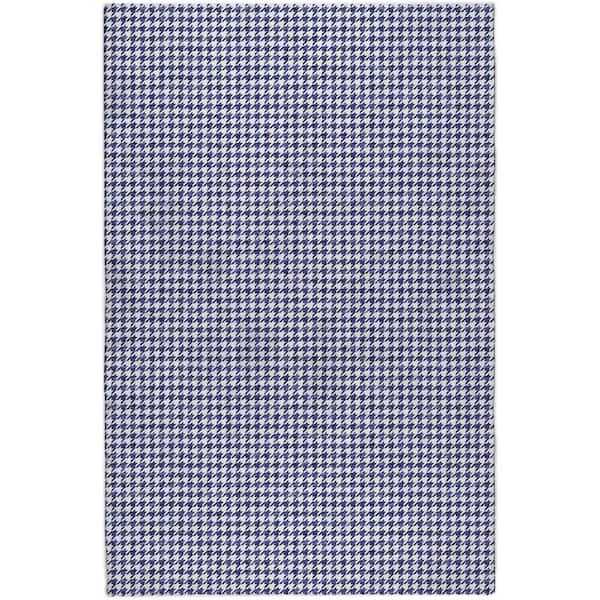 Dream Shag Premium Machine Washable Abstract ADS137 Navy 10 ft. x 14 ft. Area Rug