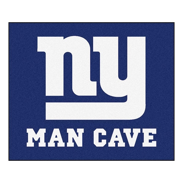 FANMATS New York Giants Blue Man Cave 5 ft. x 6 ft. Area Rug