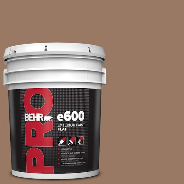 BEHR PRO 5 gal. #250F-5 Fudge Bar Flat Exterior Paint