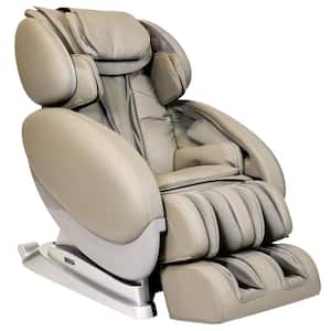 IT-8500 X3 Taupe Deluxe 3D Massage Chair with Bluetooth Compatibility and Lumbar Heat