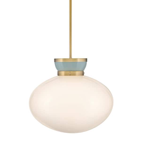 LARK Lucy 1-Light Lacquered Brass Pendant Light 83604LCB-SF - The