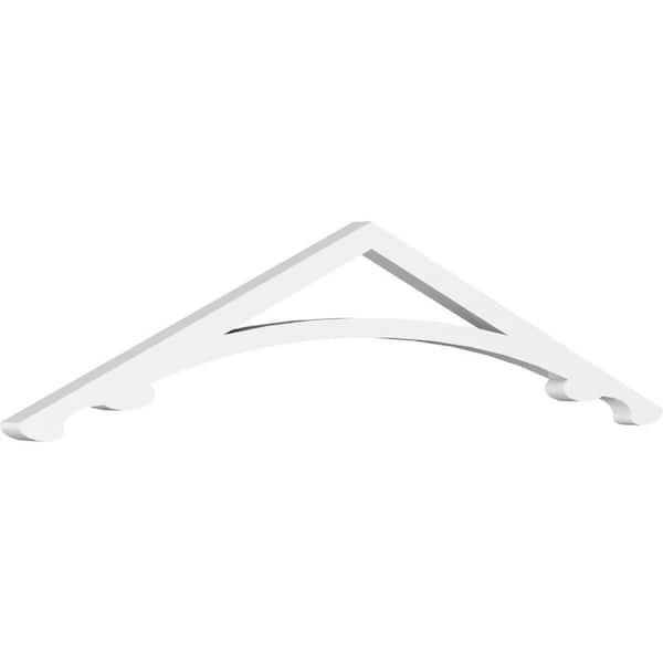 Ekena Millwork Legacy 1 in. D x 7-1/2 in. W x 36 in. L Signature Urethane Gable Pediment