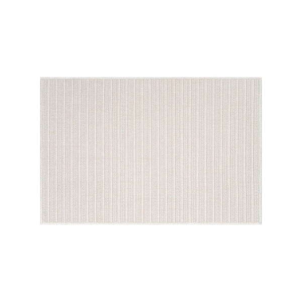 Lomira Bone 2 ft. x 3 ft. Striped Washable Easy Jute Indoor Area Rug