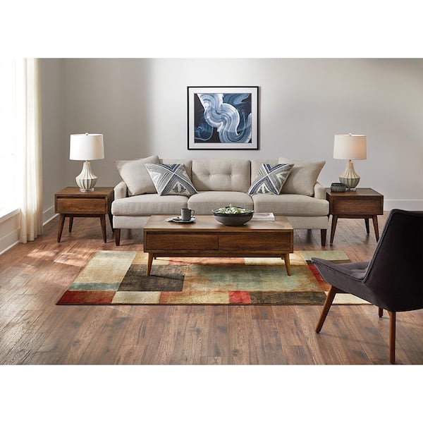 Hayley Multi Doormat 2 ft. x 3 ft. Geometric Scatter Area Rug