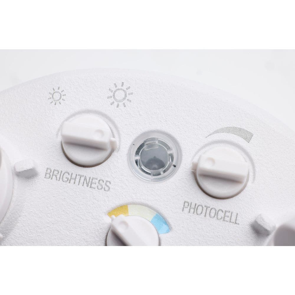 White Dual Head LED Security Flood Light with Adjustable Brightness
