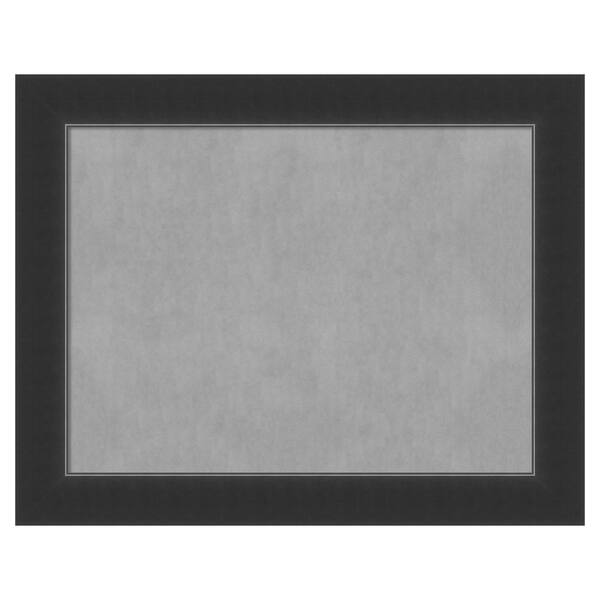 Amanti Art Corvino Black 29 in. x 23 in. Framed Magnetic Board