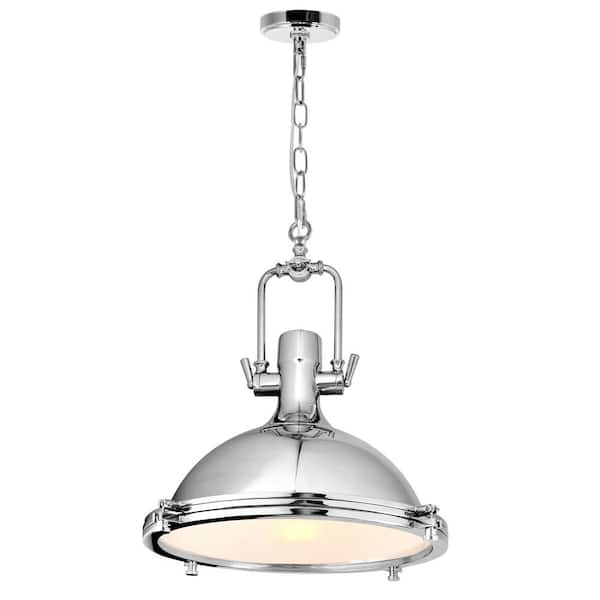 CWI Lighting Show 1 Light Down Pendant With Chrome Finish