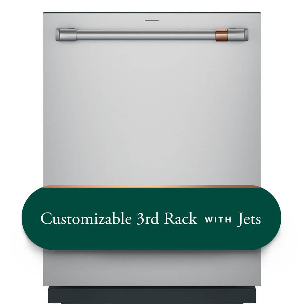 24 in. Built-In Top Control Dishwasher in Stainless Steel with Stainless Tub, Ultra Wash and Dual Convection Dry, 44 dBA