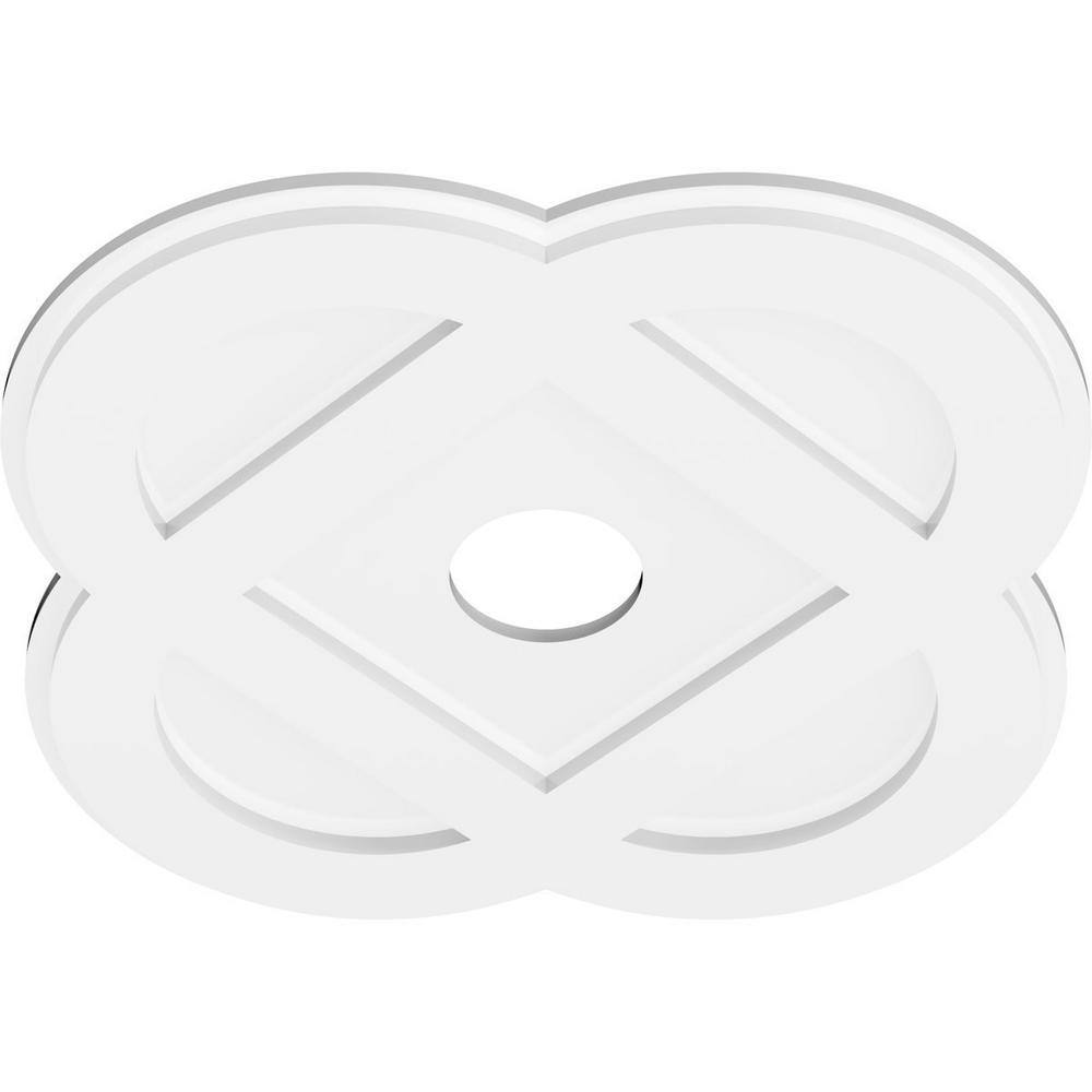 Charlotte White PVC Contemporary Ceiling Medallion 22"